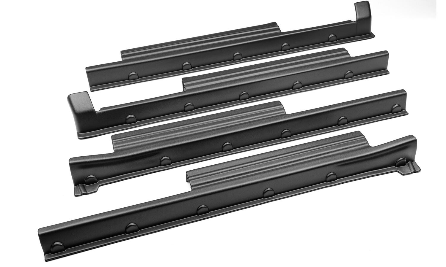 Trail Armor Rocker Panel Black For 07-21 Toyota Tundra, Crewmax Incl. Side Panels/Sill Plate Cover Bushwacker-1