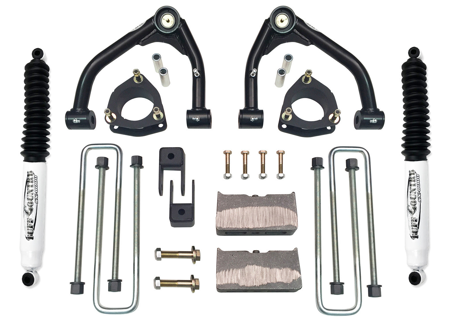 4 Inch Lift Kit 07-18 Silverado/Sierra 1500 2WD Fits Models with Aluminum OE Upper Control Arms or Stamped 2 Piece Steel Arms Tuff Country