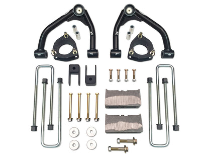 4 Inch Lift Kit 14-18 Silverado/Sierra 1500 4WD Fits Models with Aluminum OE Upper Control Arms or Stamped 2 Piece Steel Arms Tuff Country-1