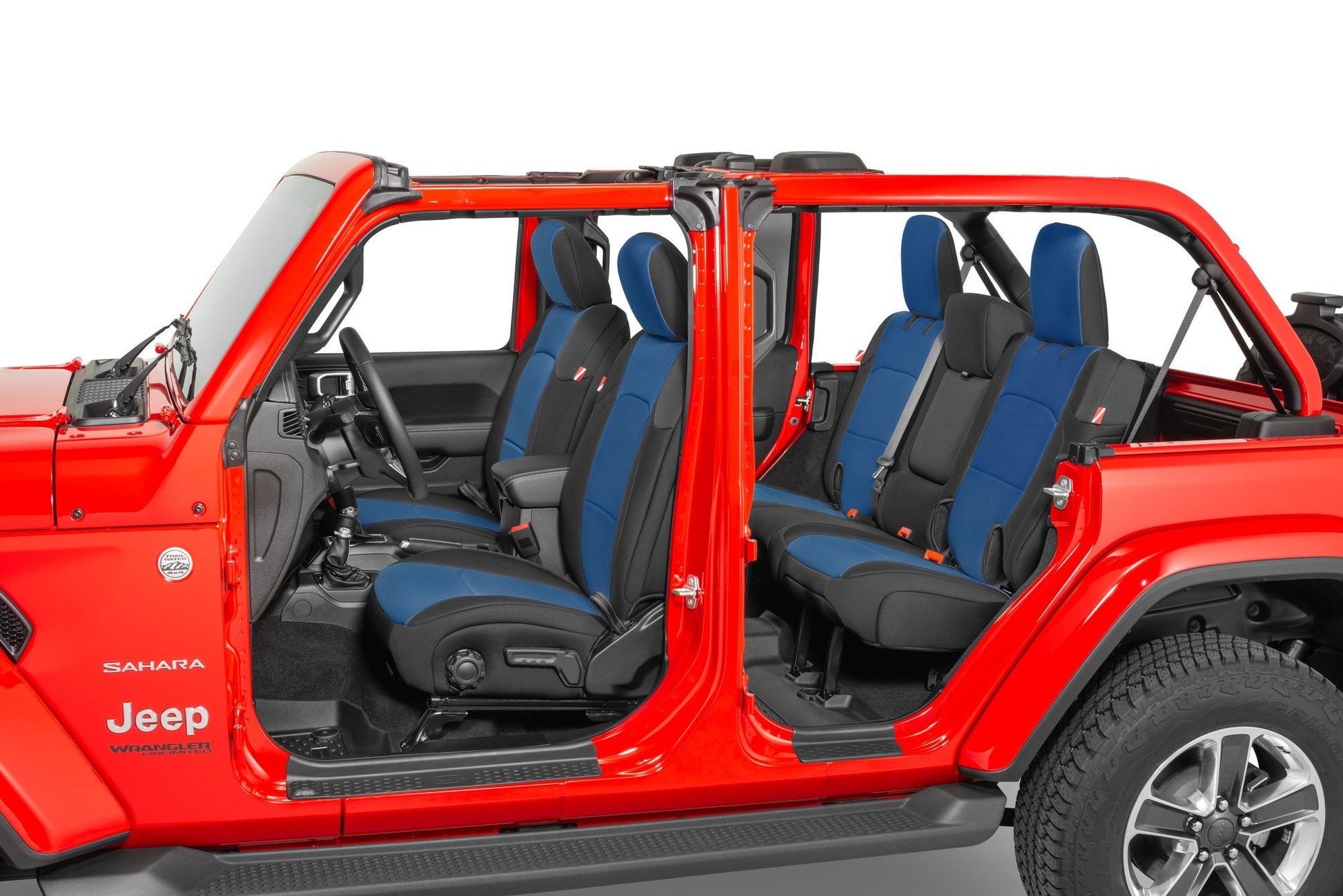 Jeep Wrangler Neoprene Seat Covers for 18-20 Jeep Wrangler JL Unlimited 4-Door w/Cloth Interior Diver Down-24