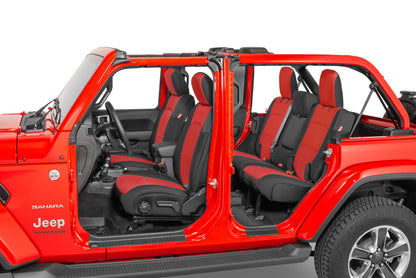 Jeep Wrangler Neoprene Seat Covers for 18-20 Jeep Wrangler JL Unlimited 4-Door w/Cloth Interior Diver Down-12