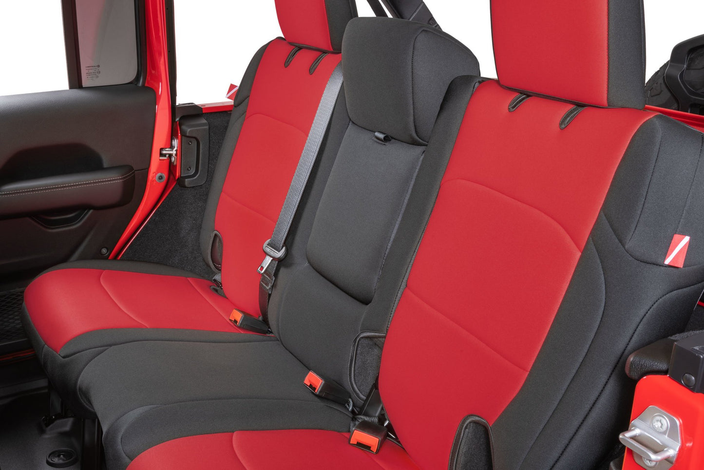 Jeep Wrangler Neoprene Seat Covers for 18-20 Jeep Wrangler JL Unlimited 4-Door w/Cloth Interior Diver Down-16