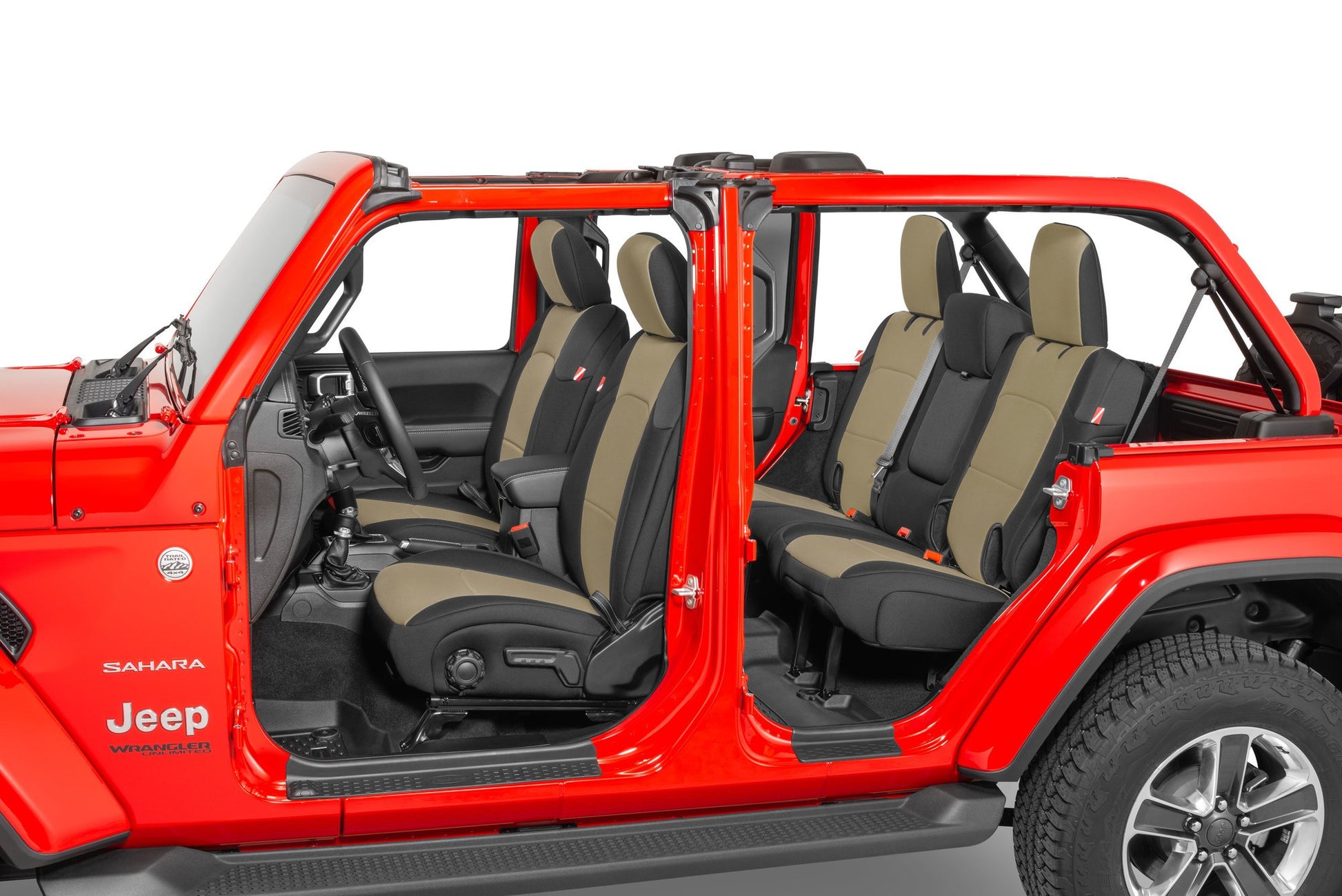 Diver Down Jeep Wrangler Neoprene Seat Covers for 18-20 Jeep Wrangler JL Unlimited 4-Door w/Leather Interior Diver Down