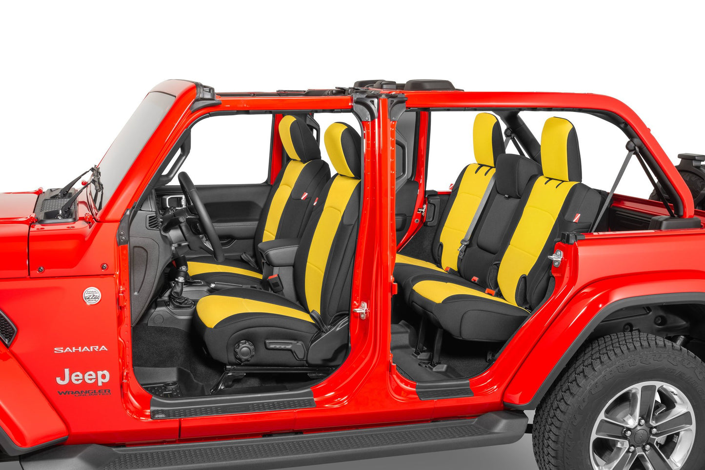 Jeep Wrangler Neoprene Seat Covers for 18-20 Jeep Wrangler JL Unlimited 4-Door w/Leather Interior Diver Down-18