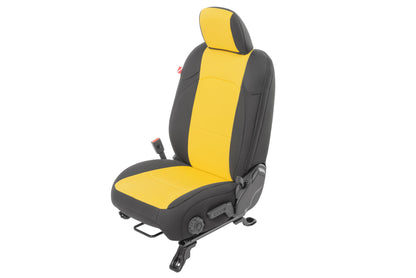 Jeep Wrangler Front and Rear Neoprene Seat Covers for 20-21 Jeep Gladiator JT w/Cloth Interior Diver Down-7