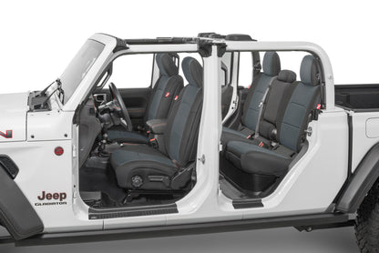 Jeep Wrangler Front and Rear Neoprene Seat Covers for 20-21 Jeep Gladiator JT w/Cloth Interior Diver Down-2