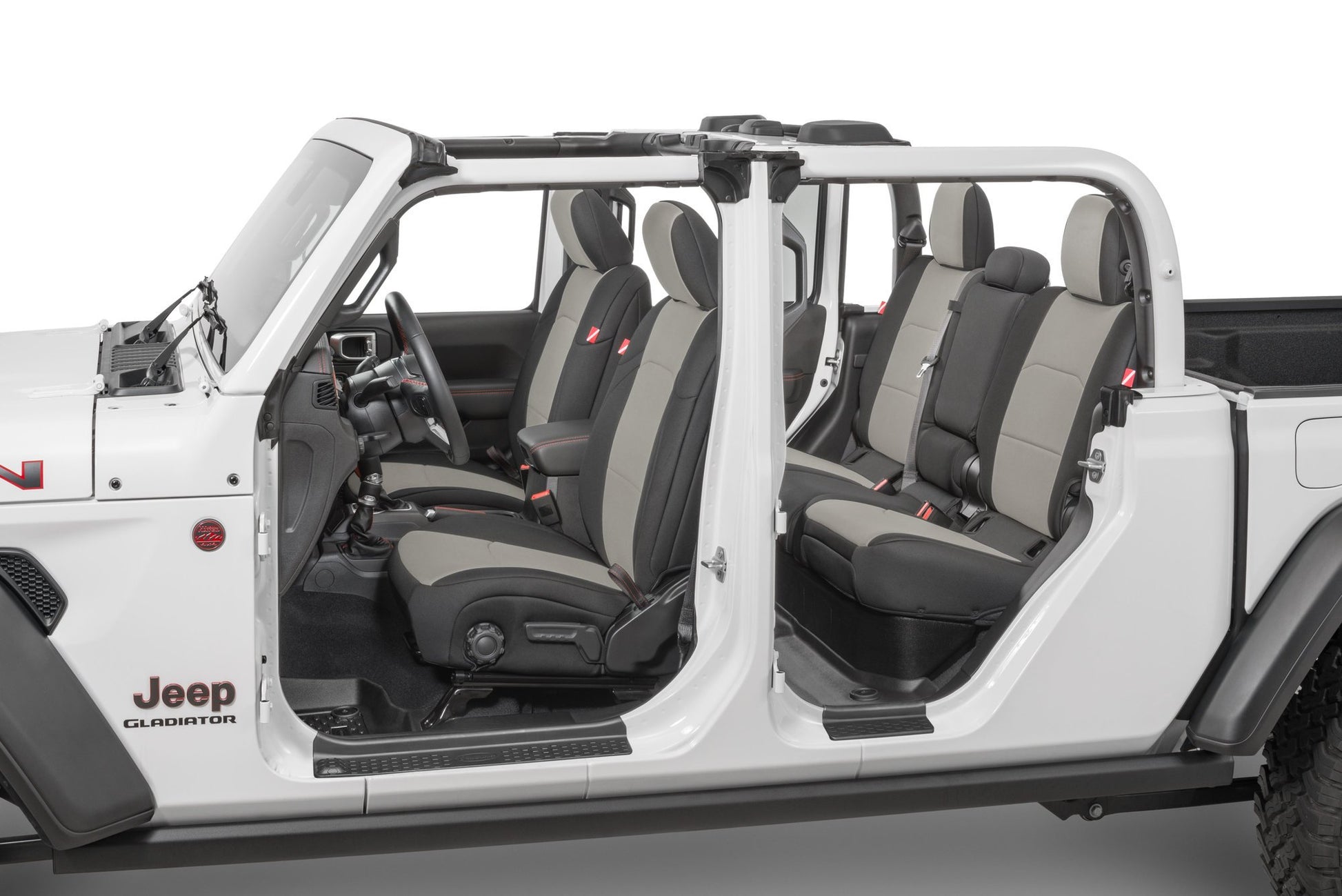 Diver Down Jeep Wrangler Front and Rear Neoprene Seat Covers for 20-21 Jeep Gladiator JT w/Cloth Interior Diver Down