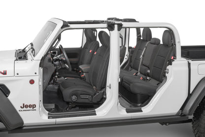 Jeep Wrangler Front and Rear Neoprene Seat Covers for 20-21 Jeep Gladiator JT w/Leather Interior Diver Down-12