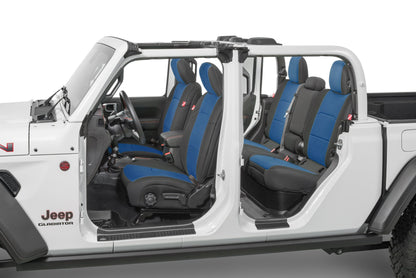 Jeep Wrangler Front and Rear Neoprene Seat Covers for 20-21 Jeep Gladiator JT w/Leather Interior Diver Down-8