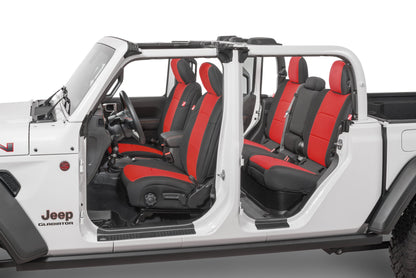 Jeep Wrangler Front and Rear Neoprene Seat Covers for 20-21 Jeep Gladiator JT w/Leather Interior Diver Down-4