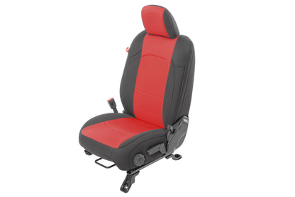 Jeep Wrangler Front and Rear Neoprene Seat Covers for 20-21 Jeep Gladiator JT w/Leather Interior Diver Down-5