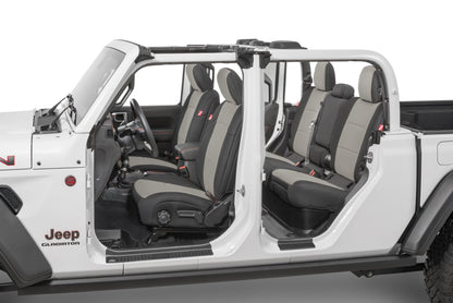 Jeep Wrangler Front and Rear Neoprene Seat Covers for 20-21 Jeep Gladiator JT w/Leather Interior Diver Down