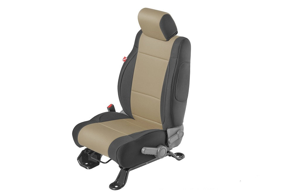 Diver Down Jeep Wrangler Neoprene Seat Covers with Free Center Console Cover for 07-10 Wrangler JK 2 Door Black Diver Down