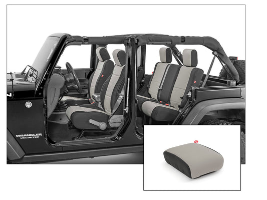 Diver Down Jeep Wrangler Neoprene Seat Covers Front And Rear with Free Center Console Cover for 08-10 Wrangler Unlimited JK Diver Down