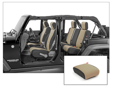 Jeep Wrangler Neoprene Seat Covers Front And Rear with Free Center Console Cover for 13-18 Wrangler Unlimited JK Diver Down-10