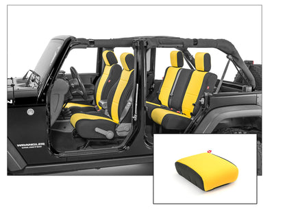Jeep Wrangler Neoprene Seat Covers Front And Rear with Free Center Console Cover for 07 Wrangler Unlimited JK Diver Down-6