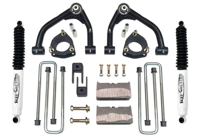 4 Inch Uni Ball Lift Kit 07-18 Silverado/Sierra 1500 2WD Fits Models with Aluminum OE Upper Control Arms or Stamped 2 Piece Steel Arms Tuff Country