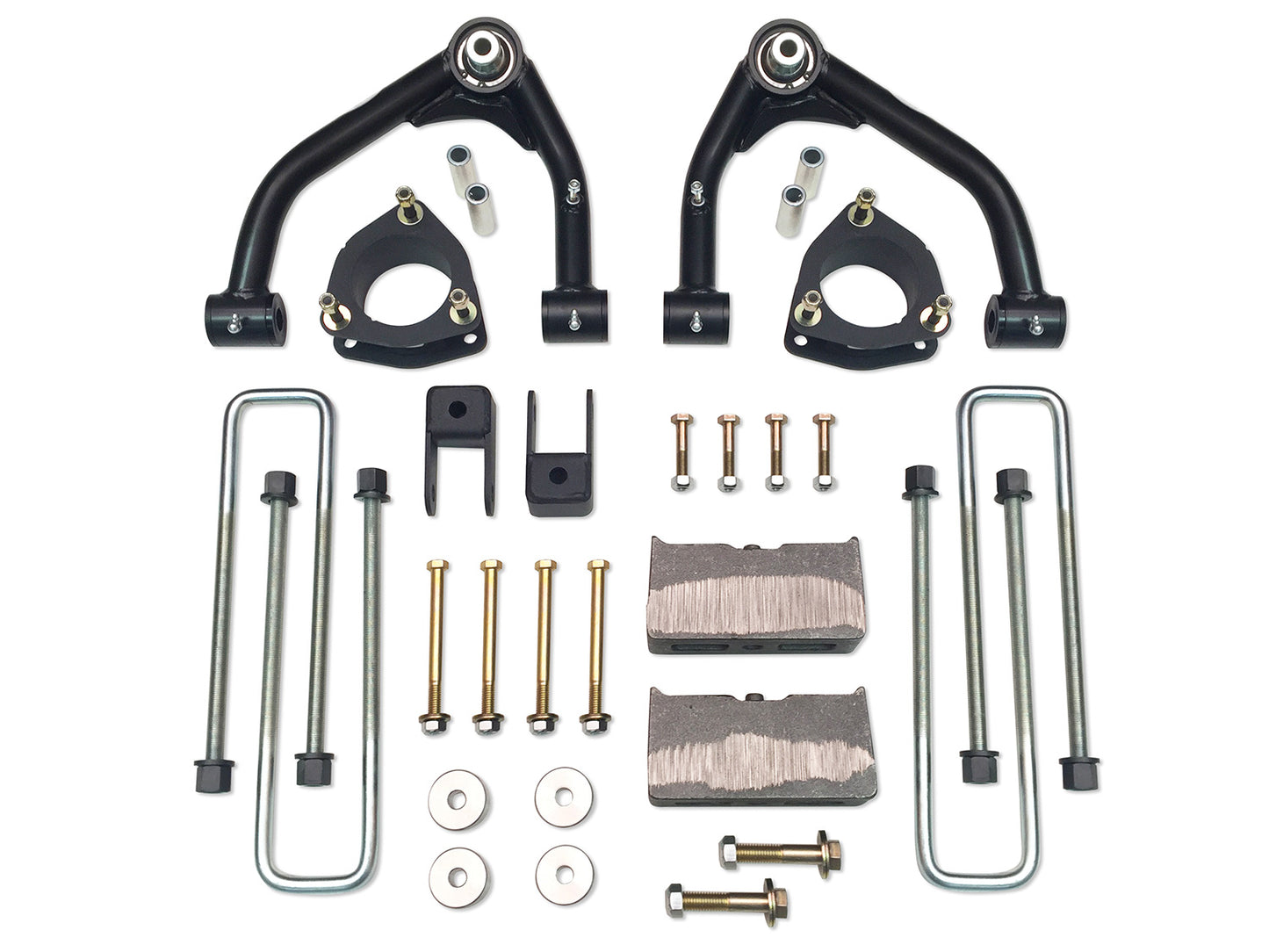 4 Inch Uni Ball Lift Kit 14-18 Silverado/Sierra 1500 4WD Fits Models with Aluminum OE Upper Control Arms or Stamped 2 Piece Steel Arms Tuff Country-1