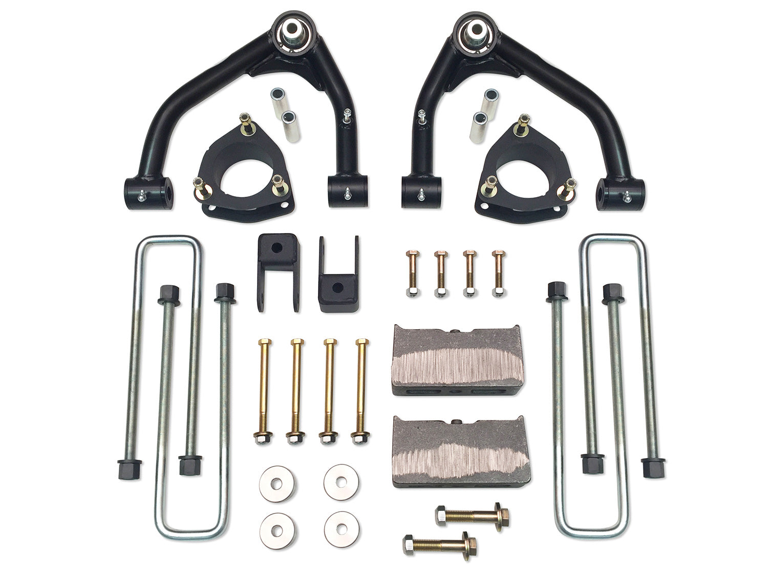 4 Inch Uni Ball Lift Kit 14-18 Silverado/Sierra 1500 4WD Fits Models with Aluminum OE Upper Control Arms or Stamped 2 Piece Steel Arms Tuff Country-1