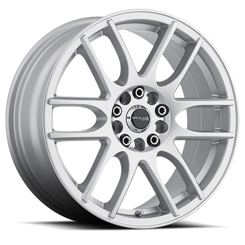 Raceline Wheels Aluminum Wheels 17x7.5 Mystique 141S Gloss Silver Raceline Wheels