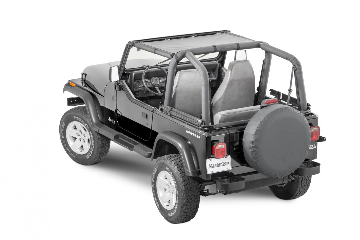 MasterTop Jeep YJ Mesh Bimini Top ShadeMaker For 87-95 Wrangler YJ MasterTop