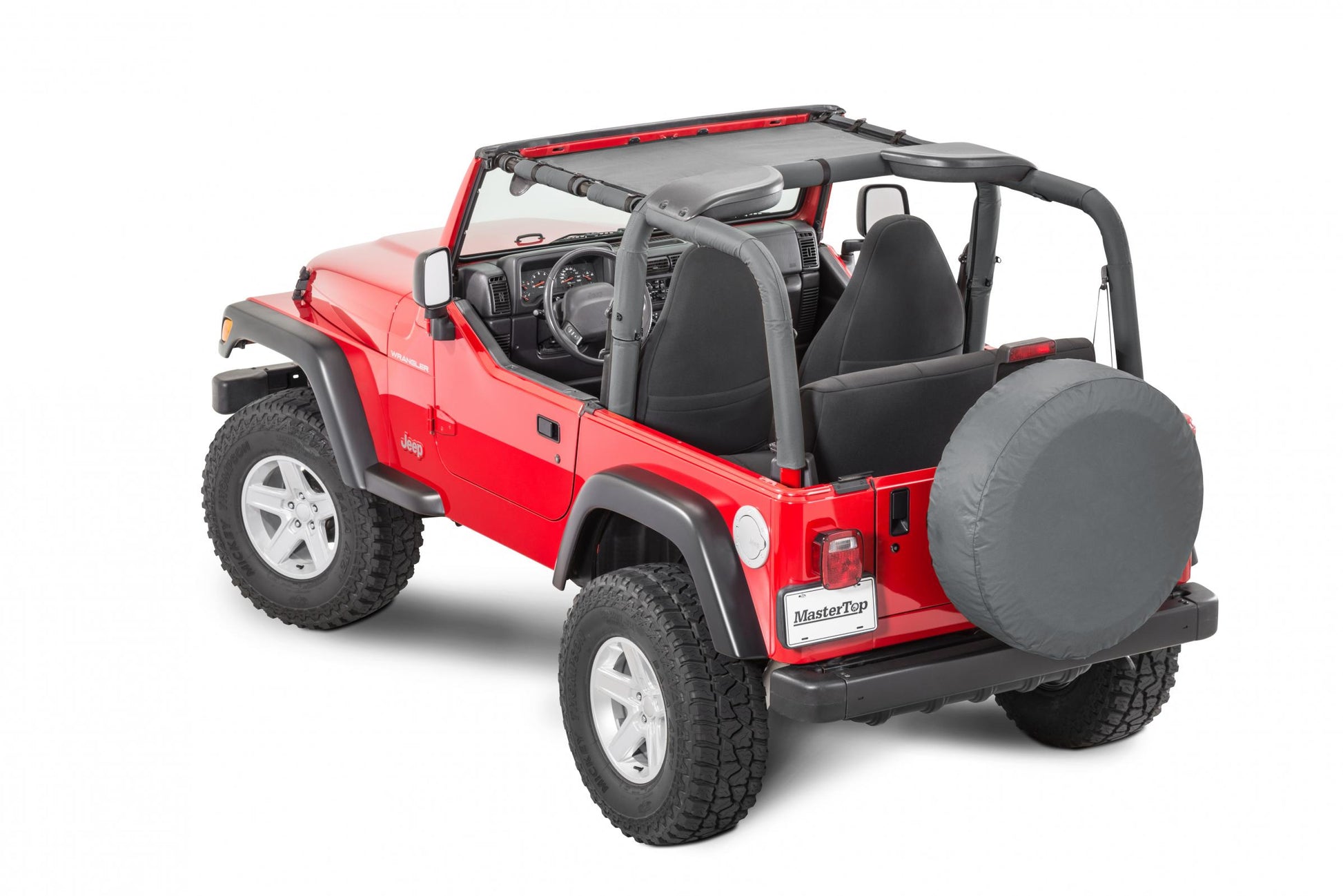 MasterTop Jeep TJ Mesh Bimini Top ShadeMaker For 97-06 Wrangler TJ MasterTop