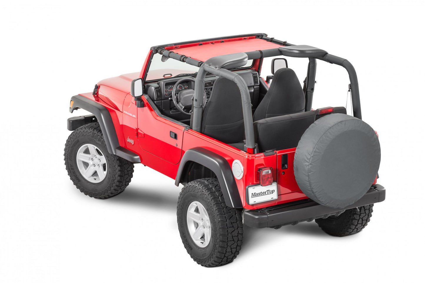 MasterTop Jeep TJ Mesh Bimini Top ShadeMaker For 97-06 Wrangler TJ MasterTop