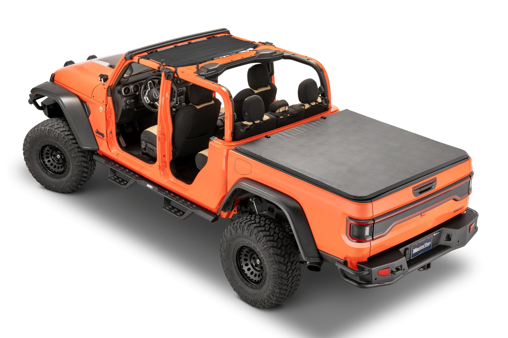 ShadeMaker Freedom Mesh Bimini Top 18-Present JLU/JT/JL Jeep Wrangler Black MasterTop-1