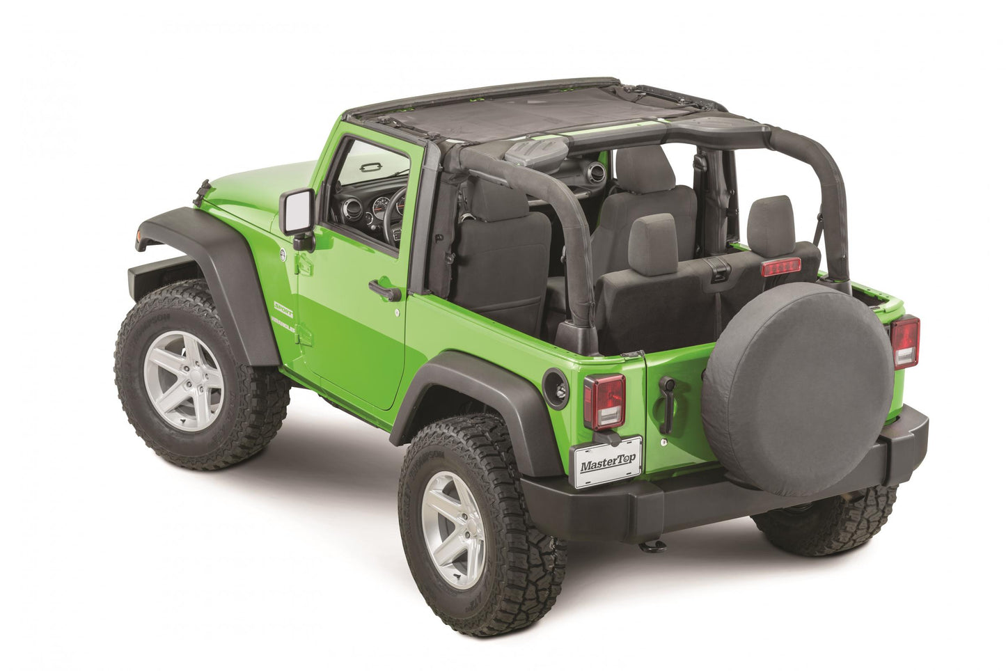Jeep JK ShadeMaker Freedom Mesh Bimini Top For 07-18 Wrangler JK 2 Door MasterTop-4