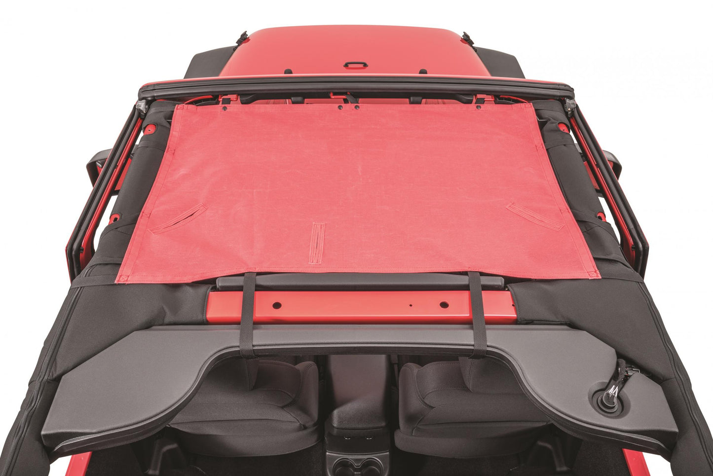 MasterTop Jeep JK ShadeMaker Freedom Mesh Bimini Top For 07-18 Wrangler JK 2 Door MasterTop