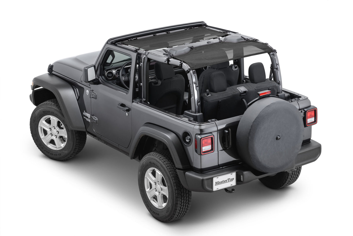 MasterTop ShadeMaker Freedom Mesh Bimini Top Plus 18-Current JL Jeep Wrangler 2 Dr MasterTop