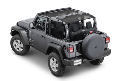 ShadeMaker Freedom Mesh Bimini Top Plus 18-Current JL Jeep Wrangler 2 Dr MasterTop-3
