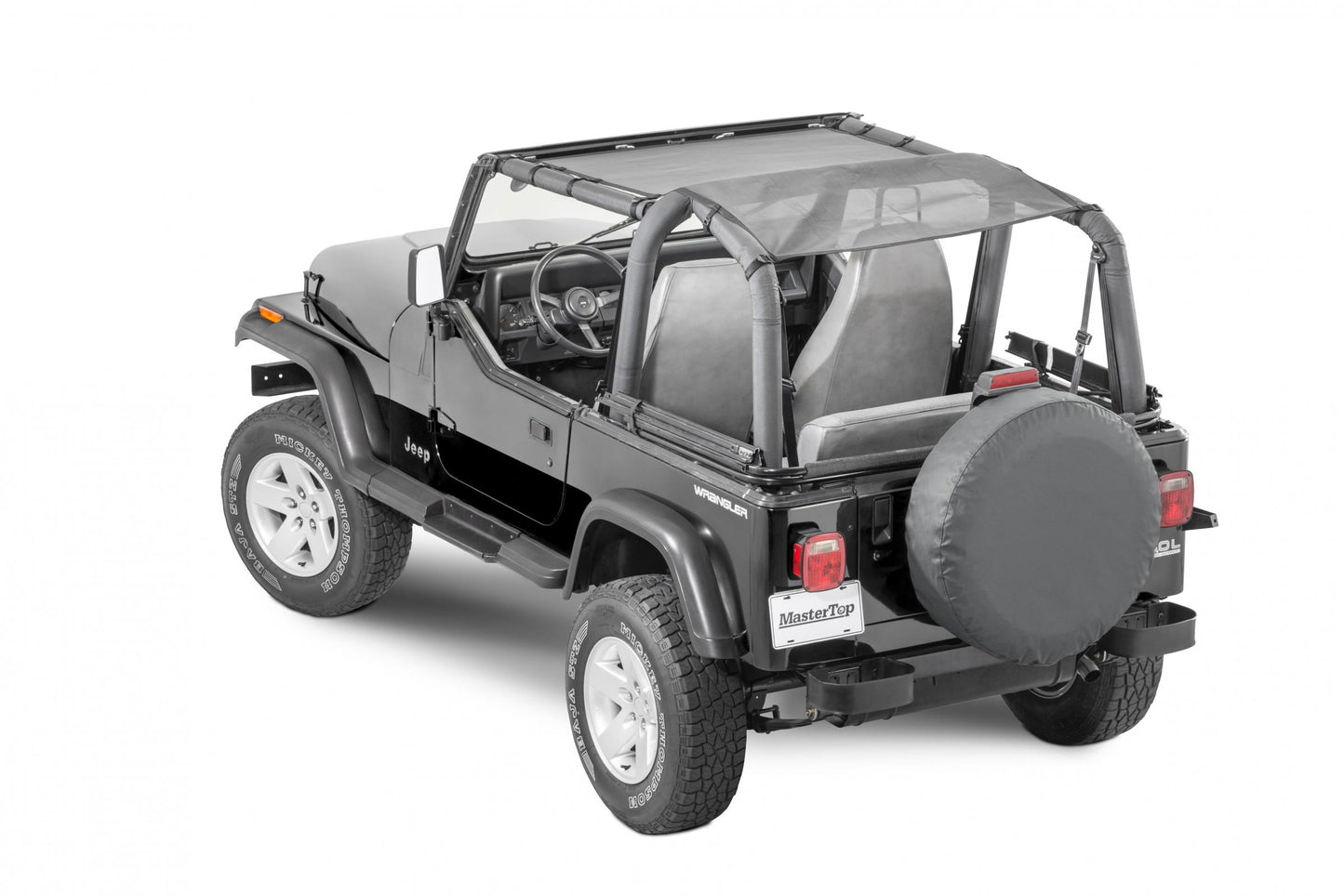 MasterTop Jeep TJ/YJ Mesh Bimini Top ShadeMaker Plus For 92-06 Wrangler TJ/YJ MasterTop