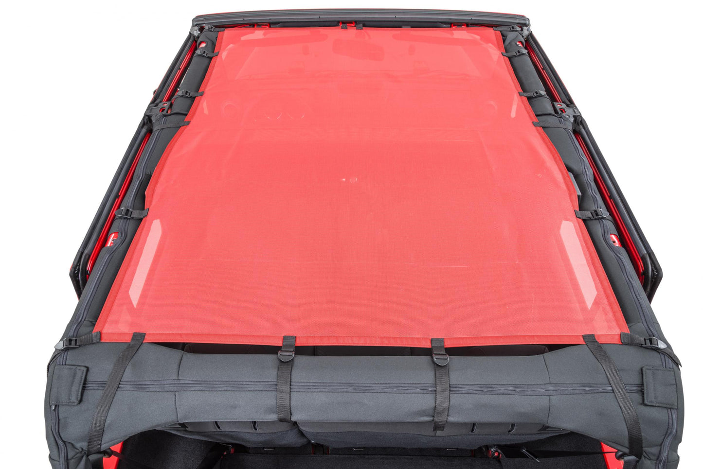 MasterTop Jeep JK Mesh Bimini Top ShadeMaker Plus For 07-18 Wrangler JK 4 Door MasterTop