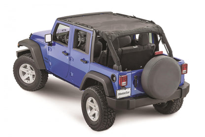 Jeep JK ShadeMaker Freedom Mesh Bimini Top Plus For 07-18 Wrangler JK 4 Door MasterTop-4