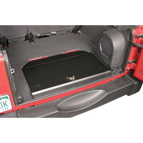 In-Floor Locking Cargo Lid - 07-18 Wrangler JK Black Products Tuffy Security
