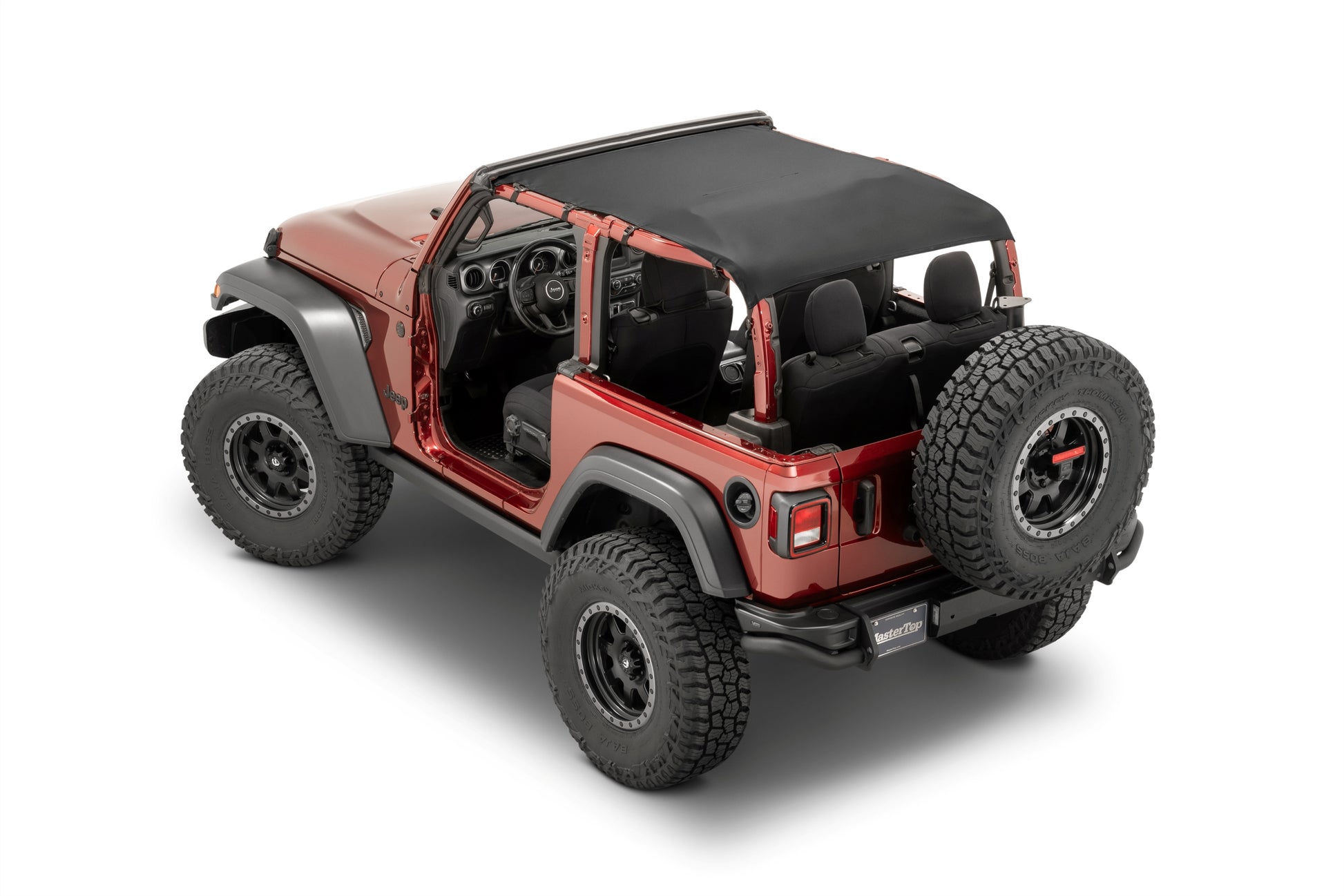 Bimini Top Plus 18-Present Jeep JL Wrangler 2Dr Black Diamond MasterTop