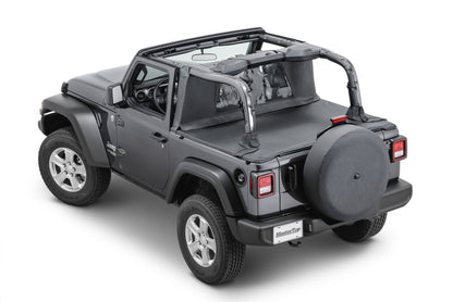 Wind Stopper/Tonneau Cover Combo 2018-Current Jeep JL Wrangler 2Dr Soft Top Models MasterTop-5