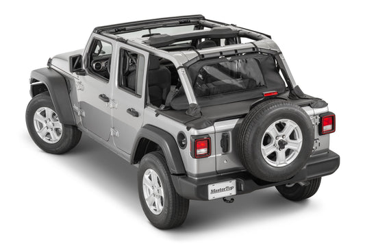 Jeep JL WindStopper/Tonneau Cover Combo 18-Current Wrangler JL 4 Door Soft Top MasterTop