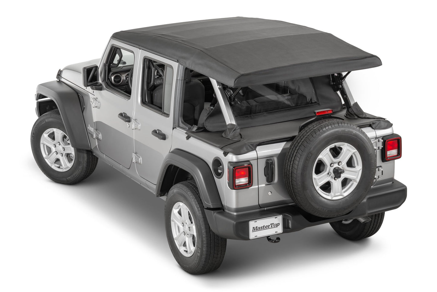 MasterTop Jeep JL WindStopper/Tonneau Cover Combo 18-Current Wrangler JL 4 Door Soft Top MasterTop
