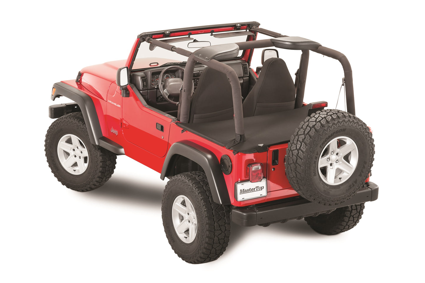 MasterTop Jeep LJ WindStopper/Tonneau Cover Combo For 04-06 Jeep LJ Wrangler Unlimited Mastertwill MasterTop