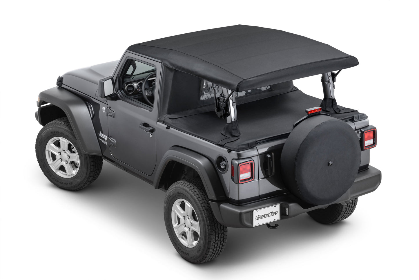 Wind Stopper Plus/Tonneau Cover Ultimate Combo 2018-Current Jeep JL Wrangler 2Dr Soft Top Models MasterTop-4