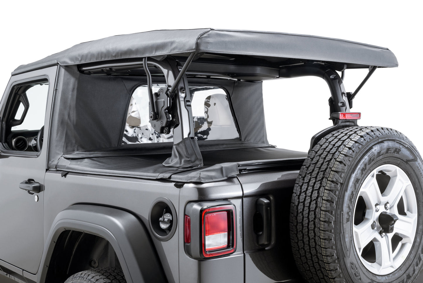 MasterTop Wind Stopper Plus/Tonneau Cover Ultimate Combo 2018-Current Jeep JL Wrangler 2Dr Soft Top Models MasterTop
