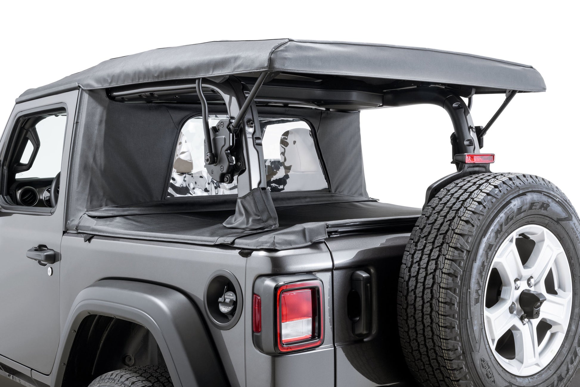 MasterTop Wind Stopper Plus/Tonneau Cover Ultimate Combo 2018-Current Jeep JL Wrangler 2Dr Soft Top Models MasterTop