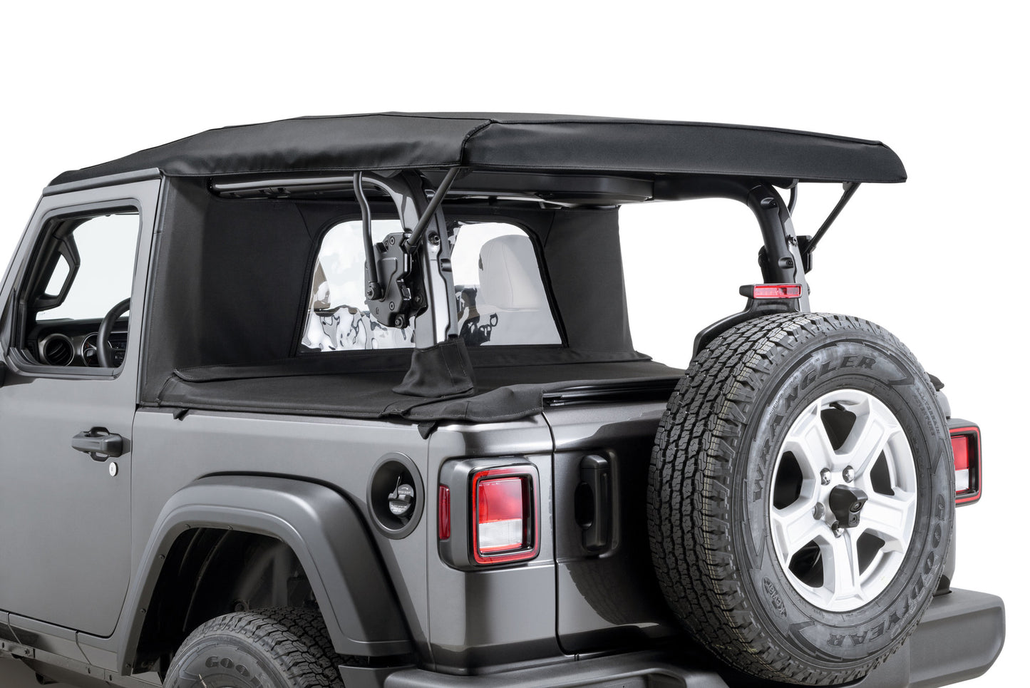 MasterTop Wind Stopper Plus/Tonneau Cover Ultimate Combo 2018-Current Jeep JL Wrangler 2Dr Soft Top Models MasterTop