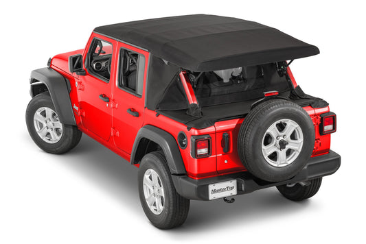 MasterTop Jeep JL WindStopper Plus/Tonneau Cover Ultimate Combo 18-Current Wrangler JL 4 Door Soft Top MasterTop
