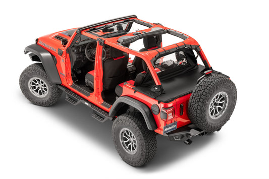 WindStopper Plus/Tonneau Cover Ultimate Combo 18-Present Jeep JLU Wrangler 4 Dr/Soft Top MasterTwill MasterTop