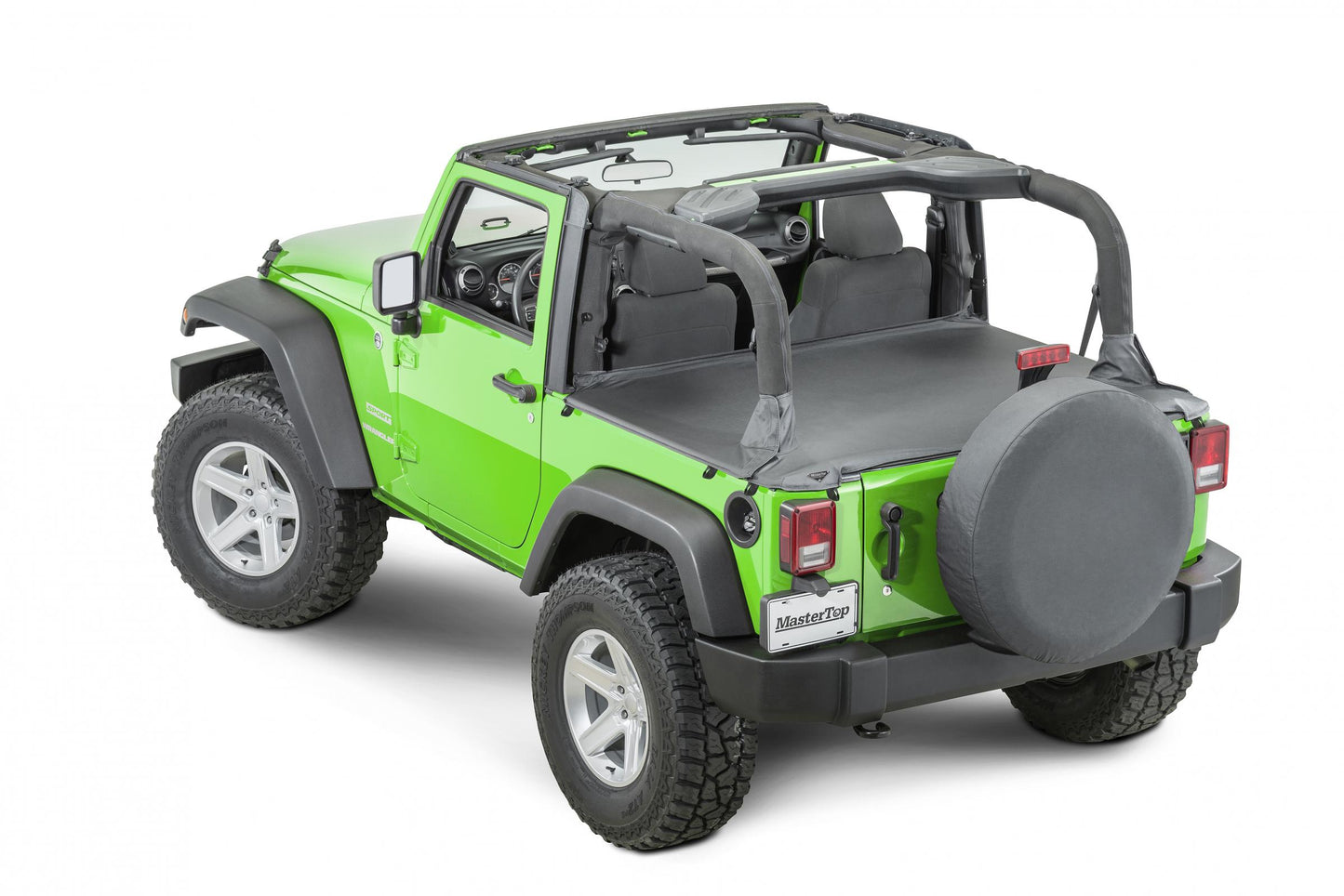Jeep JK Tonneau Cover For 07-18 Wrangler JK Black Diamond MasterTop-4