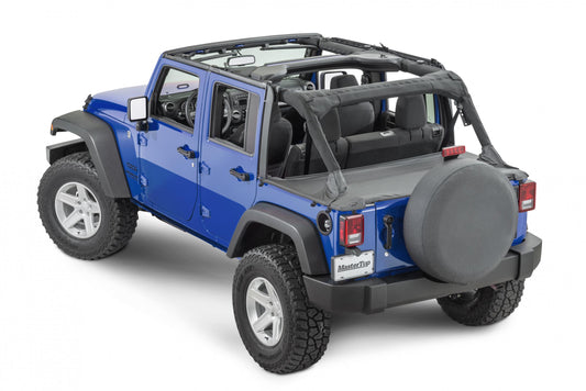 Jeep JK Tonneau Cover For 07-18 Wrangler JK Black Diamond MasterTop