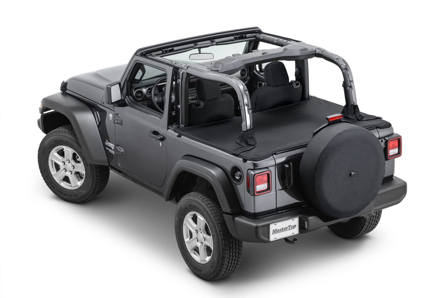 Tonneau Cover 2018-Current Jeep JL Wrangler 2Dr Soft Top Models MasterTop-6
